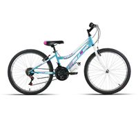 BICICLETA 24" JLWENTY NIÑA ACERO ECO CELESTE