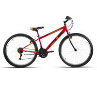 BICICLETA 24" JLWENTY NIÑO ACERO ECO ROJO