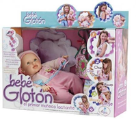 MUÑECA BABY GLOTON 45 CMS. LACTANTE