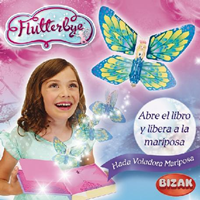 HADA VOLADORA FLUTEERBYE MARIPOSA ABRE EL LIBRO Y VUELA