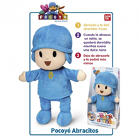 PELUCHE POCOYO ABRACITOS C/FRASES Y SONIDOS 19,60X38,10X11,43 CM