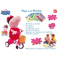 PELUCHE PEPPA Y SU BICICLETA