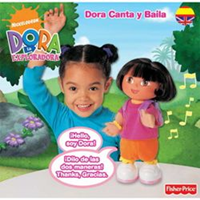 MUÑECA DORA CANTA Y BAILA (HABLA EN CASTELLANO Y EN INGLES)