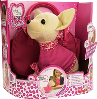 PELUCHE PERRO CHI CHI LOVE INTERACTIVO C/BOLSO EXCLUSIVO OBEDECE A TUS INTRUCCIONES