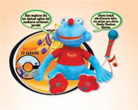 MUÑECO CHEEKY CHEEKS KARAOKE CON MICRO 10 CANCIONES MOVIMIENTO
