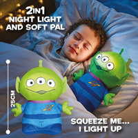 Luz nocturna de peluche de Toy Story para niños: Alien, compañero de cama iluminado de GoGlow