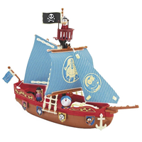 BARCO PIRATA DE DORAEMON C/PARTES QUE BRILLAN EN LA OSCURIDAD