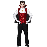 DISFRAZ VAMPIRO ROJO INFANTIL T- 10/12 AÑOS
