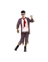DISFRAZ COLEGIAL ZOMBIE ADULTO T- M/L