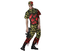 Disfraz de militar zombie M-L