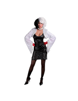 DISFRAZ CRUELA ADULTO T- UNICA