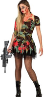DISFRAZ MILITAR ZOMBI SEXY ADULTO T-M/L