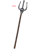 TRIDENTE ROJO CALAVERA 130 CM