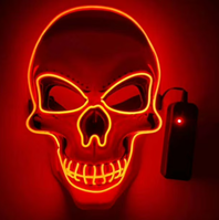 CARETA NEON CALAVERA MODELOS SURTIDO 