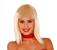 PELUCA RUBIA CON FLEQUILLO