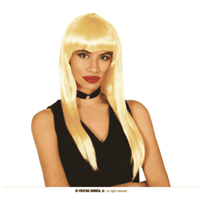 PELUCA MELENA RUBIA CON FLEQUILLO