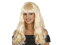 PELUCA MELENA RUBIA CON FLEQUILLO