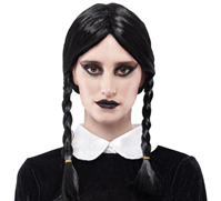 PELUCA TRENZAS NEGRA