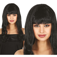 PELUCA NEGRA CON FLEQUILLO