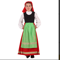 DISFRAZ PASTORA T -1 3-4 AÑOS 