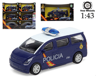 VEHICULOS POLICIA NACIONAL METAL 2 MODELOS ESCALA 1:43 16X7X8.5