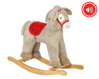 BURRO BALANCIN GRIS CON SONIDOS 74 X 62 CM