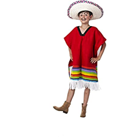 DISFRAZ INFANTIL PONCHO MEJICANO T 1-3