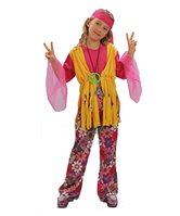 DISFRAZ INFANTIL NIÑA HIPPIE 5-6 AÑOS