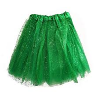FALDAS TUTU CON BRILLO VERDE  4O CTM 