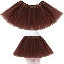 FALDA TUTU MARRON DE 45 CTM