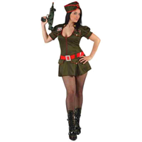 Disfraz De Soldado Mujer Guerrillera Tm/L