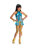 DISFRAZ PARA NIÑA CLEO DE NILE MONSTER HIGH TALLA M - HALLOWEEN 5-7 AÑOS 