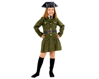 DISFRAZ GUARDIA CIVIL NIÑA 3,4  AÑOS