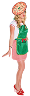 DISFRAZ CHICA PIZZA T-XL