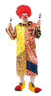 DISFRAZ PAYASO BATA MULTICOLOR T M-L