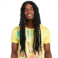 Peluca De Jamaicano Larga Para Adulto