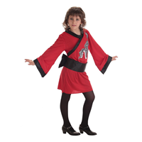 DISFRAZ GEISHA ROJA T 4-6 AÑOS 