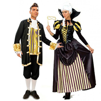 Disfraz de Noble Época muje T UNICA 