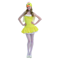 Disfraz De Patita Adulto Amarilla M/L