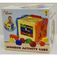 CUBO ENCAJABLE+ ACTIVIDADES MADERA