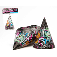 Pack 4 Gorros Fiesta Monster High 16 cm