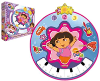 ALFOMBRA DE BAILE  ELECTRONICA DORA LA EXPLORADORA C/LUZ Y MELODIAS