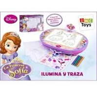 PIZARRA ILUMINA Y DIBUJA PRINCESA SOFIA