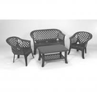 CONJUNTO RESINA VERANDA ANTRACITA