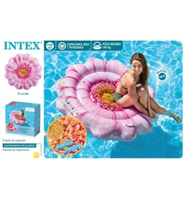 COLCHONETA MARGARITA ROSA C/ ASAS 142X142 CM