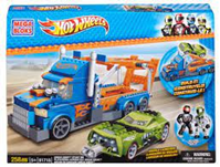 CONSTRUCCION HOT WHEELS CAMION Y COCHE ESPIA 41X30X5 258 piezas