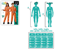 DISFRAZ PRESO NARANJA 10-12