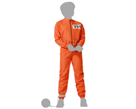 DISFRAZ PRESO NARANJA 10-12