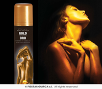 SPRAY DE CUERPO ORO CON BRILLO