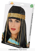 PELUCA EGIPCIA CON DIADEMA EN CAJA